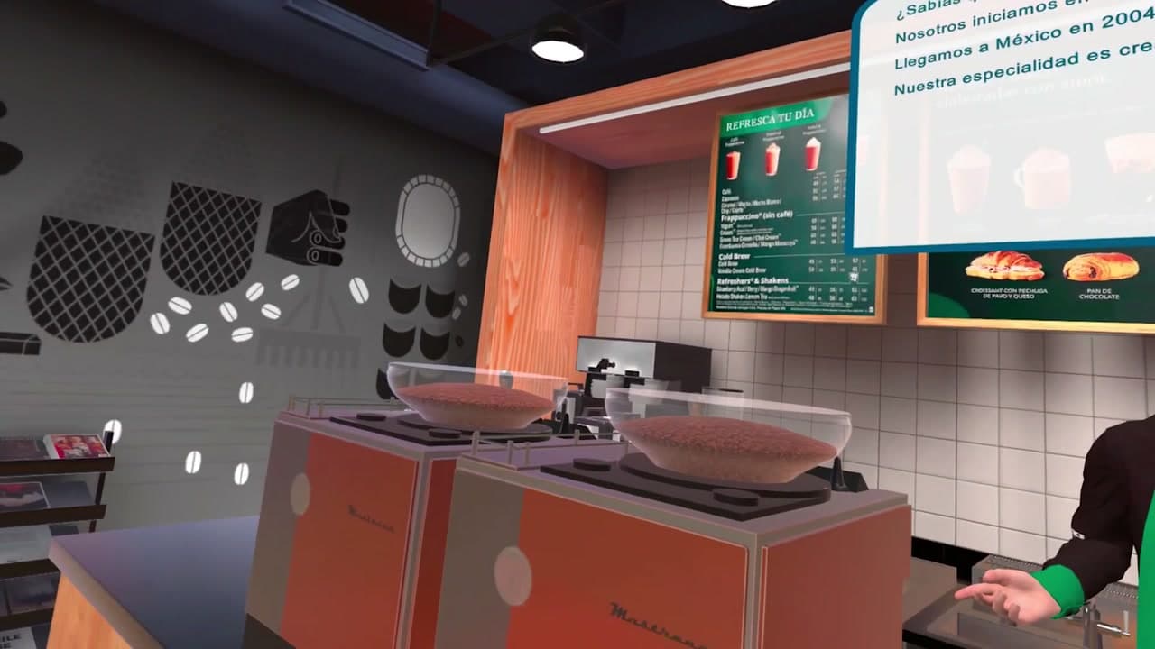 Simulador VR de Alsea: plaza, cocina de Burger King y barra de Starbucks (3)