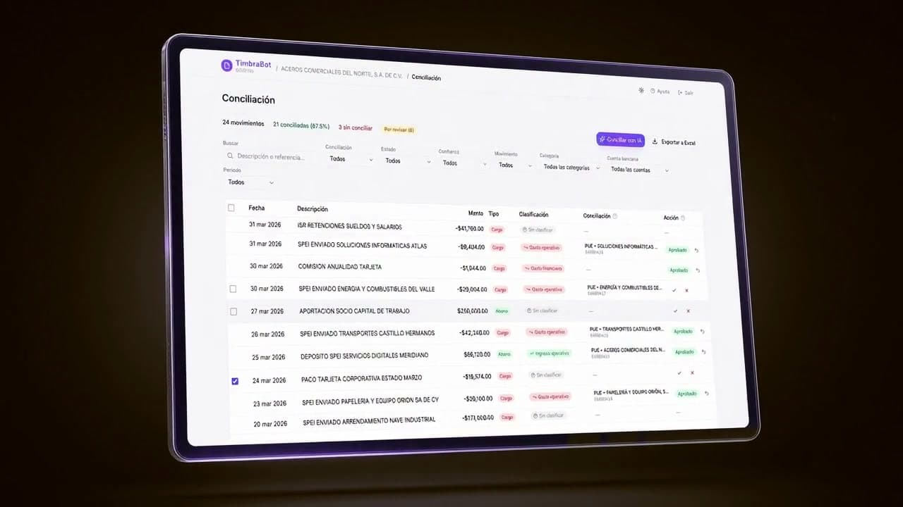 TimbraBot: bandeja de conciliación y editor de reglas (2)